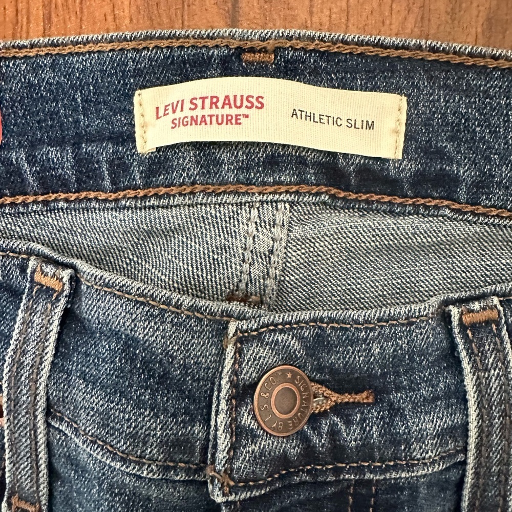 Levi Strauss Signature Men's Straight Fit Jeans in Blue - Picture 5 of 10